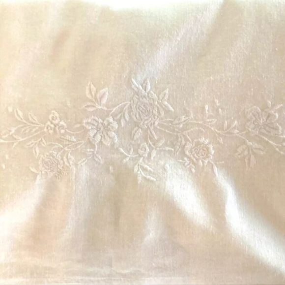 Shabby Chic Other - Twin shabby chic embroidered bed skirt